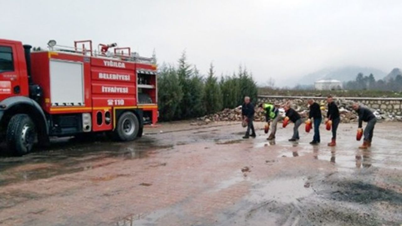 İtfaiye personeline yangın ve afet eğitimi Zonguldak Pusula Son