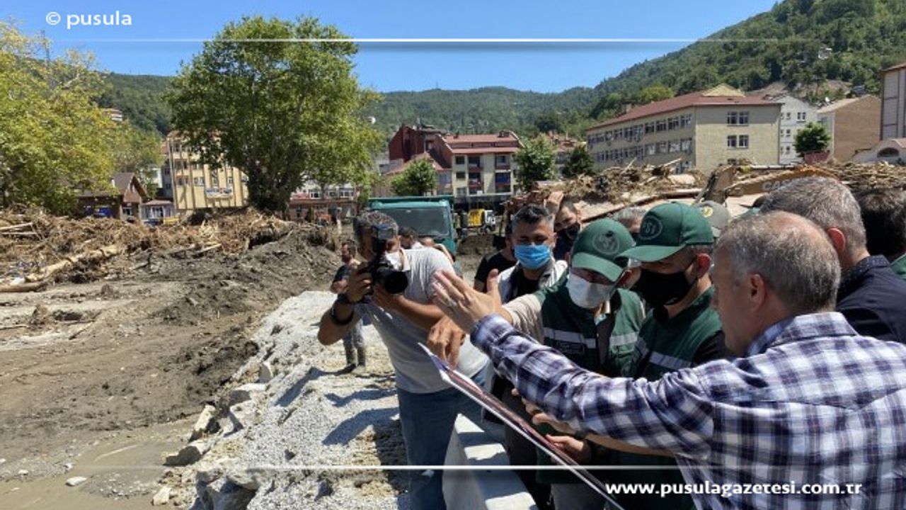 Selde yıkılan köprü yeniden inşa ediliyor Zonguldak Pusula Son Dakika