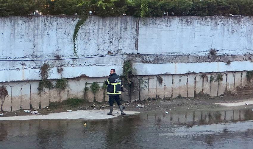 Dereye düşünce itfaiye ekipleri seferber oldu Zonguldak Pusula Son