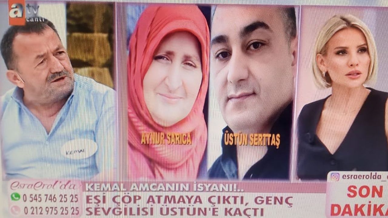 Çöp atmaya diye çıkan kadın genç sevgilisine kaçtı