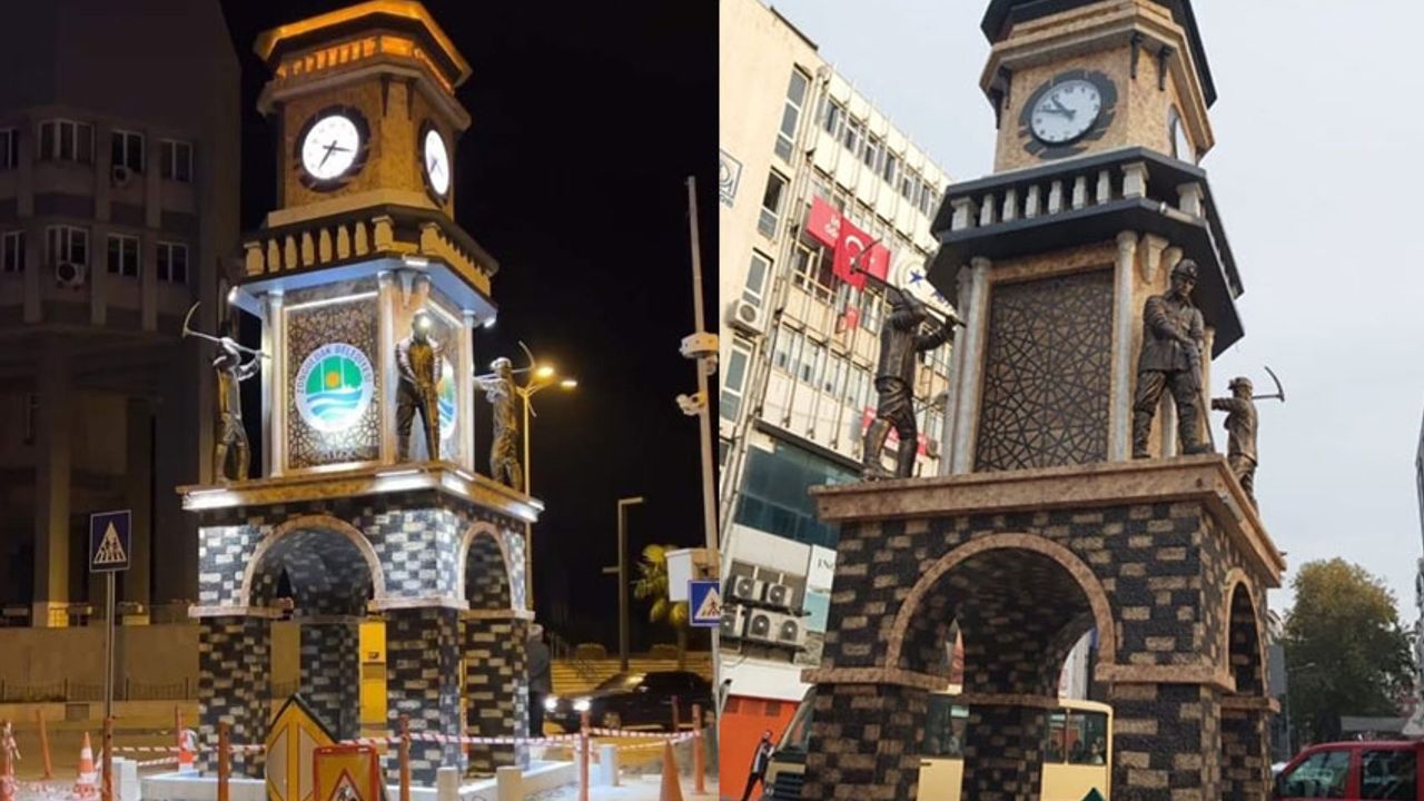 Saat Kulesi Zonguldak'a çok yakıştı