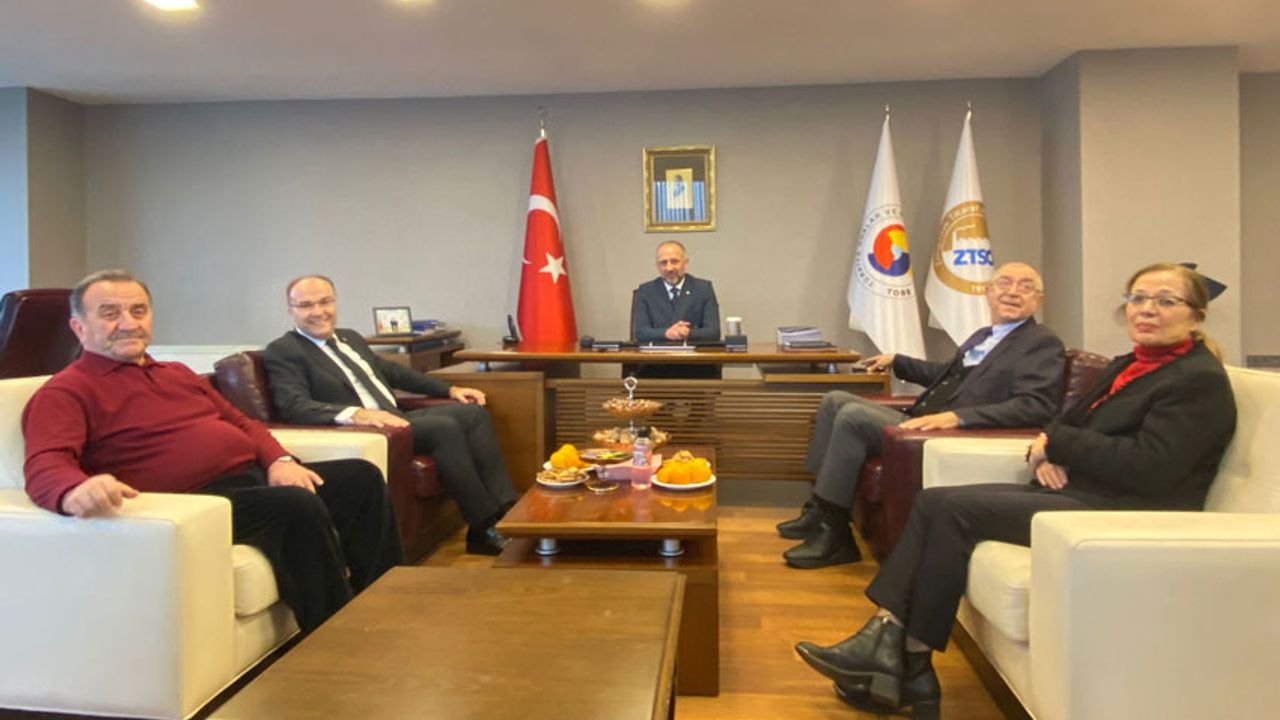 Belediye Başkan Aday Adayı Harun Akın, TSO Başkanı Metin Demir'i ziyaret etti 