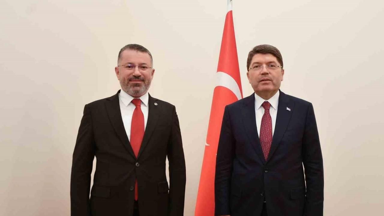 KBÜ Rektörü Fatih Kırışık, Adalet Bakanı Yılmaz Tunç ile görüştü