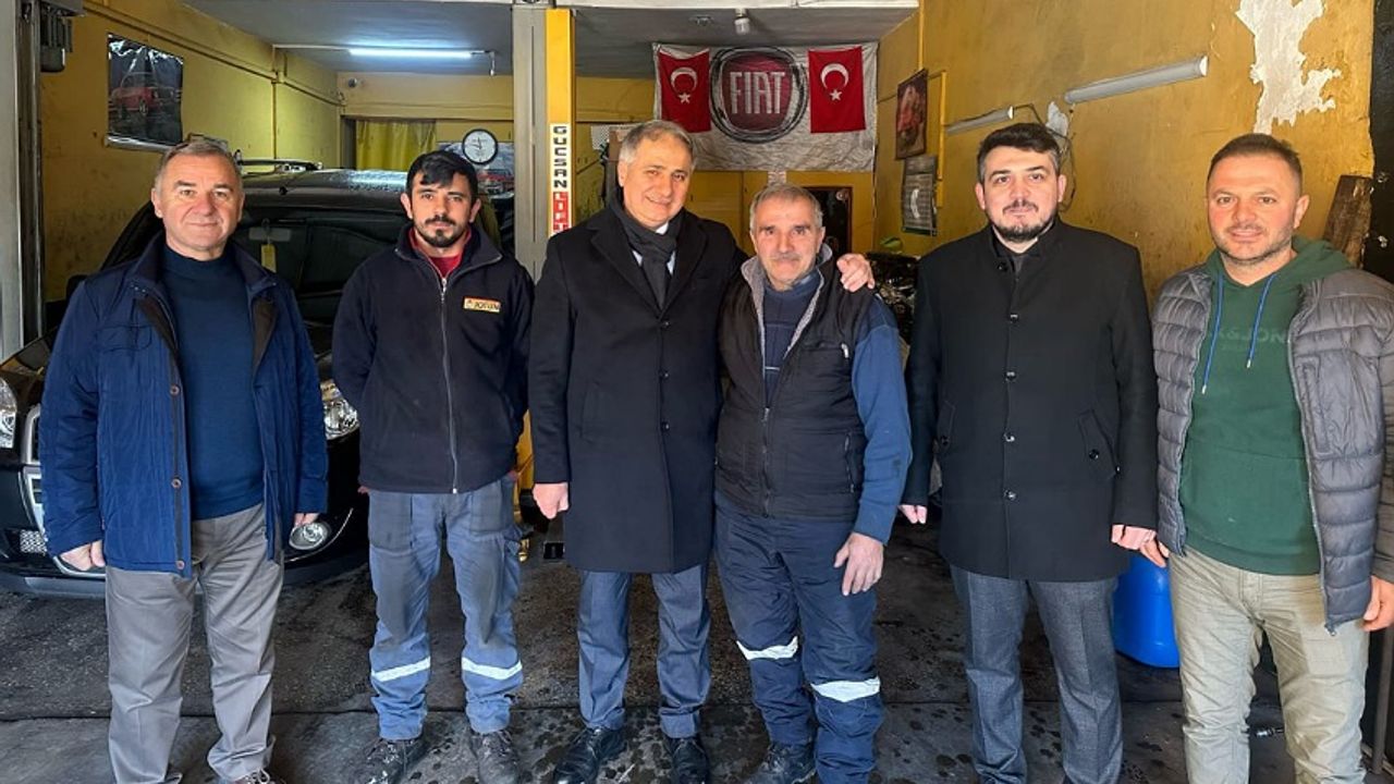 Milletvekili Saffet Bozkurt, Kışla Sanayi esnafını ziyaret etti