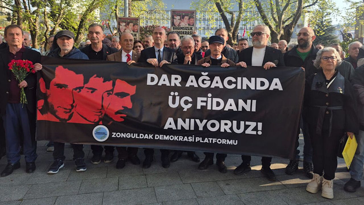 Zonguldak'ta Deniz Gezmiş, Yusuf Aslan ve Hüseyin İnan anıldı