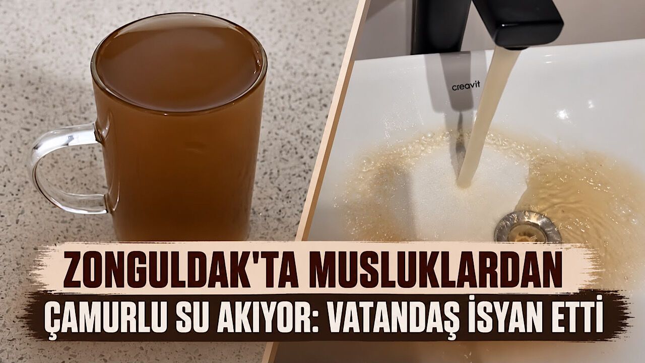 Zonguldak’ta musluklardan çamurlu su akıyor: Vatandaş isyan etti