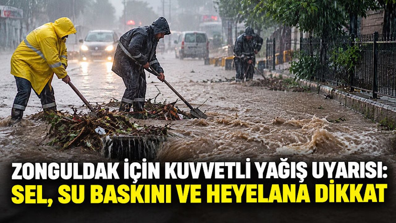 Zonguldak için kuvvetli yağış uyarısı: Sel, su baskını ve heyelana dikkat