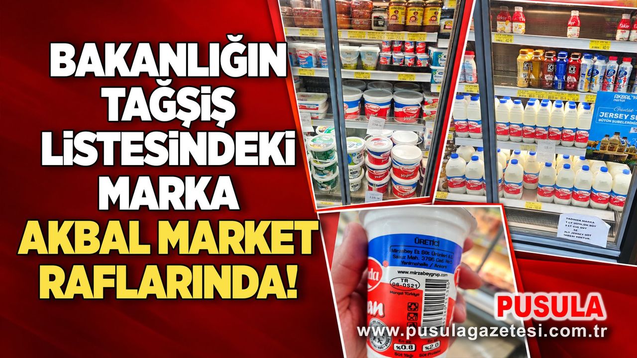 Bakanlığın Tağşiş listesindeki marka AKBAL market raflarında!
