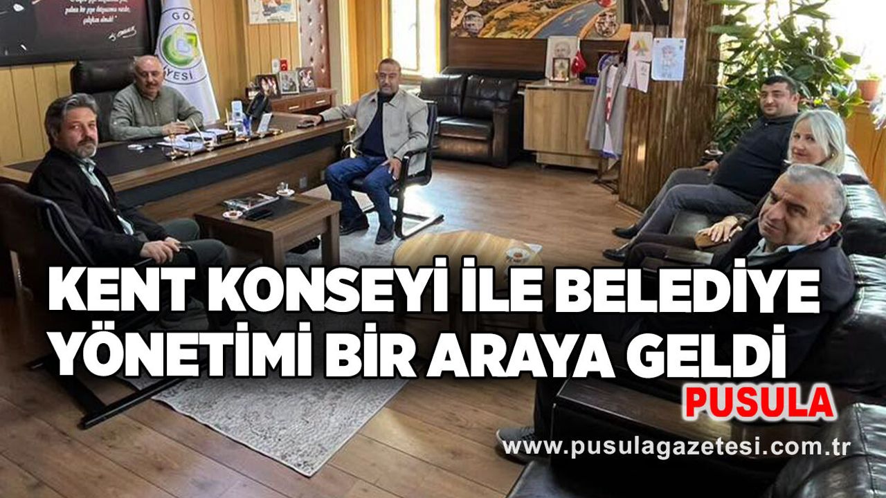 Kent Konseyi ile Belediye yönetimi bir araya geldi