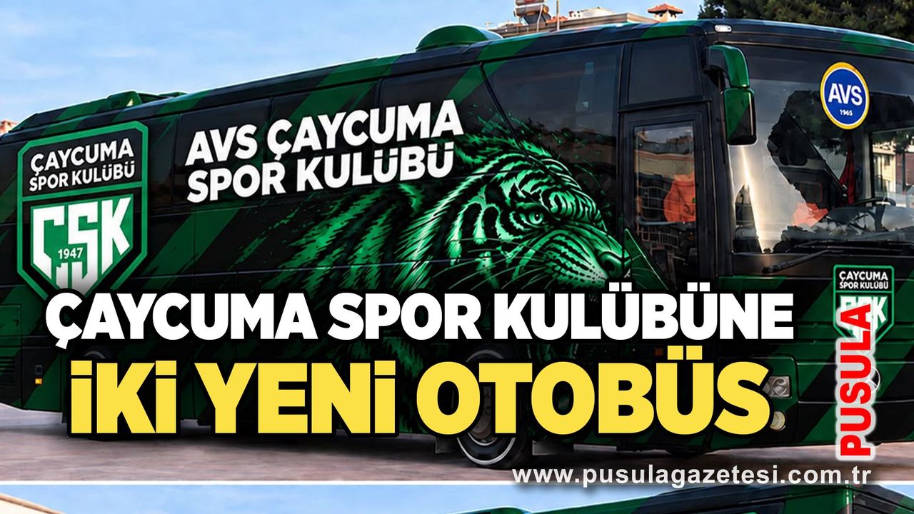 Çaycuma Spor kulübüne iki yeni otobüs