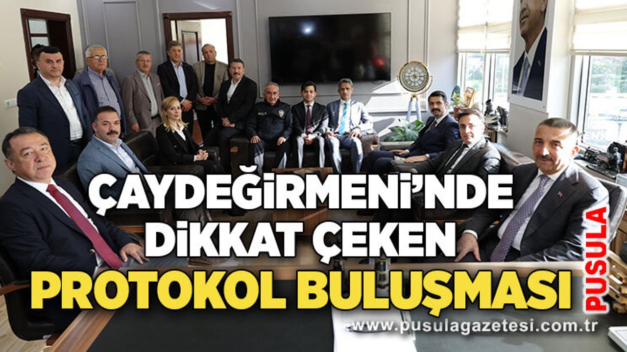 Çaydeğirmeni’nde dikkat çeken protokol buluşması