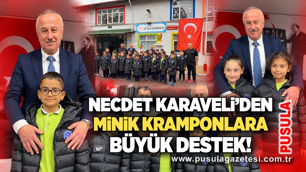 Necdet Karaveli’den minik kramponlara büyük destek!