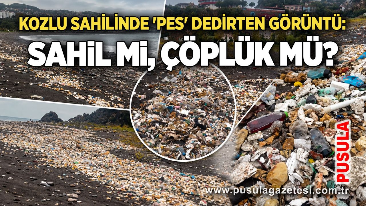 Kozlu sahilinde 'pes' dedirten görüntü: Sahil mi, çöplük mü?