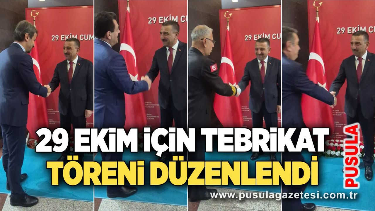 Zonguldak’ta 29 Ekim için tebrikat töreni düzenlendi
