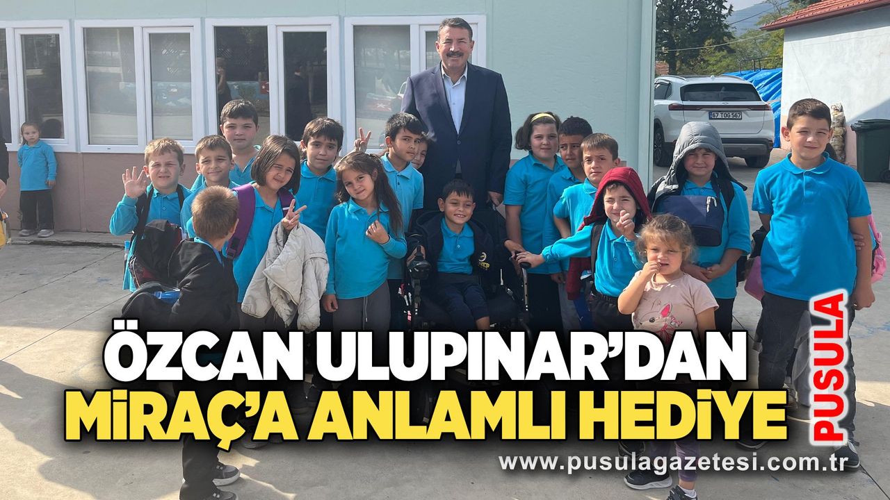Özcan Ulupınar’dan Miraç’a anlamlı hediye