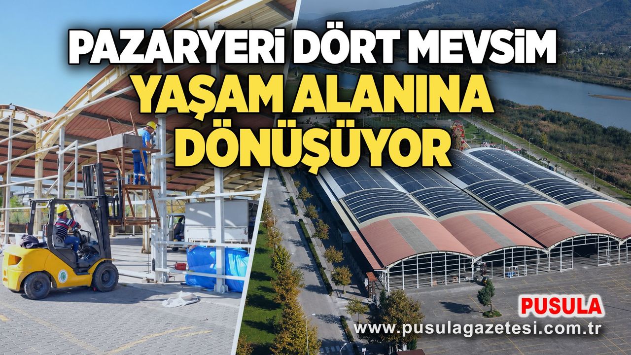 Pazaryeri dört mevsim yaşam alanına dönüşüyor