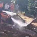 Otomobilde çıkan yangın ormana sıçradı