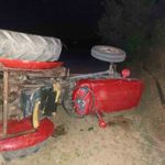 Traktör devrildi: 2 yaralı
