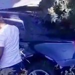 Hatalı sollama yaptı, şarampole uçtu