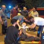 Kamyonet yayaya çarptı: 1 yaralı