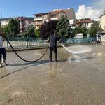 Yaşanan sel baskını ardından ekiplerin yoğun mesaisi