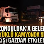 Zonguldak’a gelen asit yüklü kamyonda sızıntı: 2 kişi gazdan etkilendi
