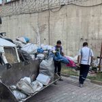 Siteyi karton yığınına çevirdiler, temizlik sırasında tepki gösterdiler