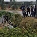 Otomobil sulama kanalına uçtu: 1 yaralı