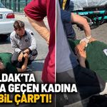 Zonguldak’ta karşıya geçen kadına otomobil çarptı!