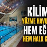 Kilimli Yüzme Havuzu’nda hem eğitim hem halk günleri