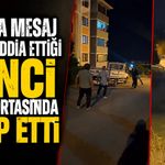 Oğluna mesaj attığını iddia ettiği genci sokak ortasında darp etti