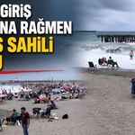 Denize giriş yasağına rağmen Filyos sahili doldu