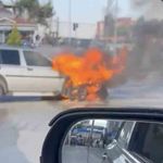Cipte çıkan yangını itfaiye söndürdü
