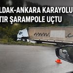 Zonguldak-Ankara Karayolunda kaza: TIR şarampole uçtu