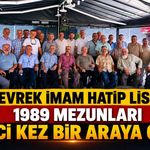 Devrek İmam Hatip Lisesi 1989 mezunları 17'nci kez bir araya geldi