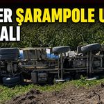 Mikser şarampole uçtu: 1 yaralı