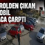 Kontrolden çıkan otomobil 5 araca çarptı