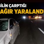 Otomobilin çarptığı yaya ağır yaralandı