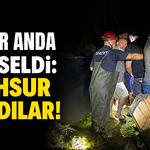 Su bir anda yükseldi: Mahsur kaldılar!