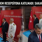 Tahsin Erdem resepsiyona katılmadı: Sakarya’ya gitti