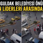 Zonguldak Belediyesi önünde tribün liderleri arasında kavga