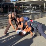 İnşaatta başlayan kavga polis merkezi önünde devam etti