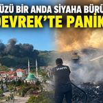 Gökyüzü bir anda siyaha büründü: Devrek’te panik!