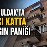 Zonguldak’ta 6’ncı katta yangın paniği