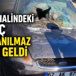 Park halindeki araç kullanılmaz hale geldi