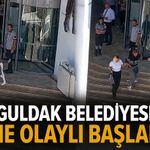 Zonguldak Belediyesi’nde güne olaylı başlangıç