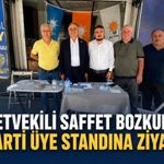 Milletvekili Saffet Bozkurt’tan AK Parti üye standına ziyaret