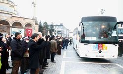 2023’ün ilk umre kafilesi uğurlandı