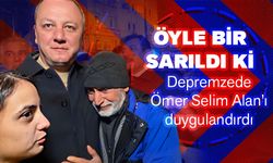 Depremzede öyle bir sarıldı ki belediye başkanını duygulandırdı
