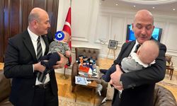 Süleyman Soylu'ya Zonguldak'tan minik ziyaretçi